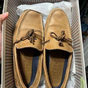 Sperry Men's Tan Leather Boat Shoes